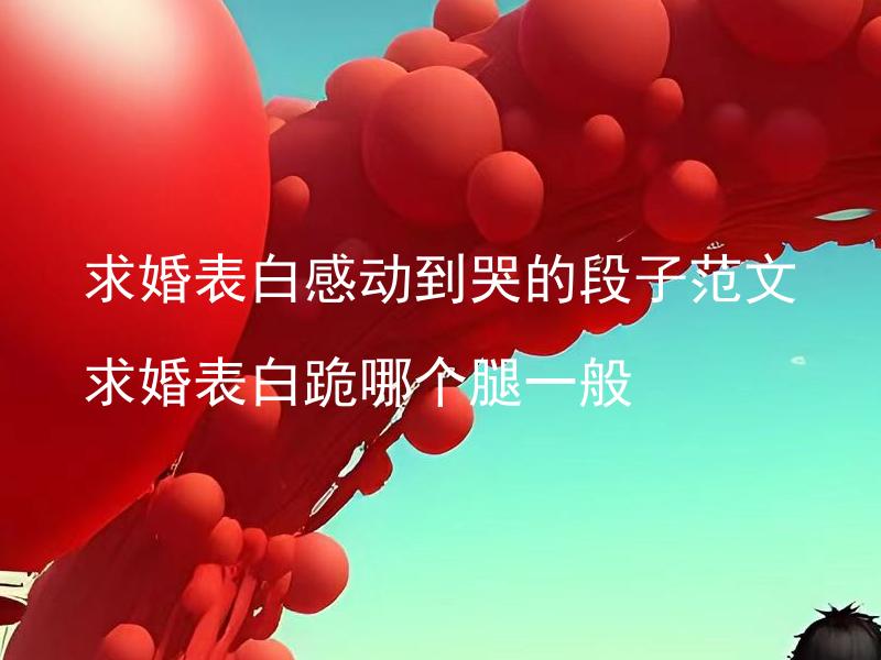 求婚表白感动到哭的段子范文 求婚表白跪哪个腿一般