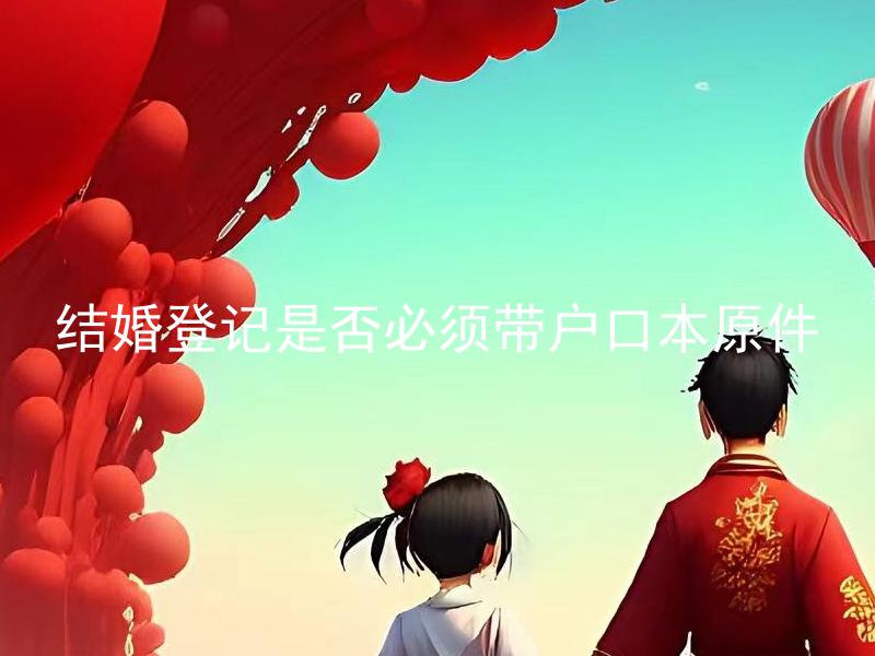结婚登记是否必须带户口本原件