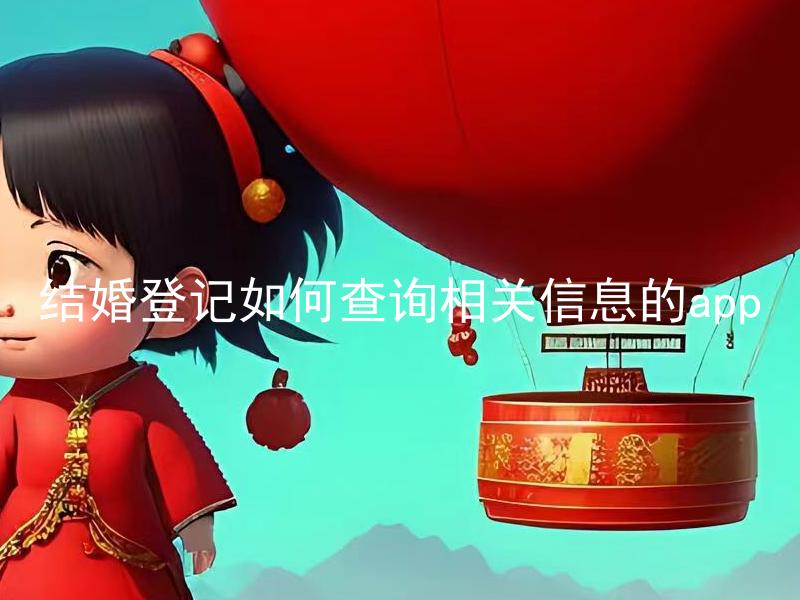 结婚登记如何查询相关信息的app