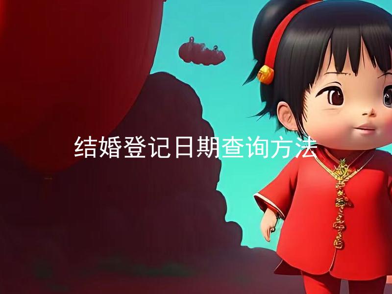 结婚登记日期查询方法