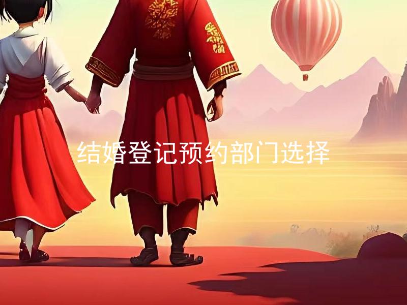 结婚登记预约部门选择