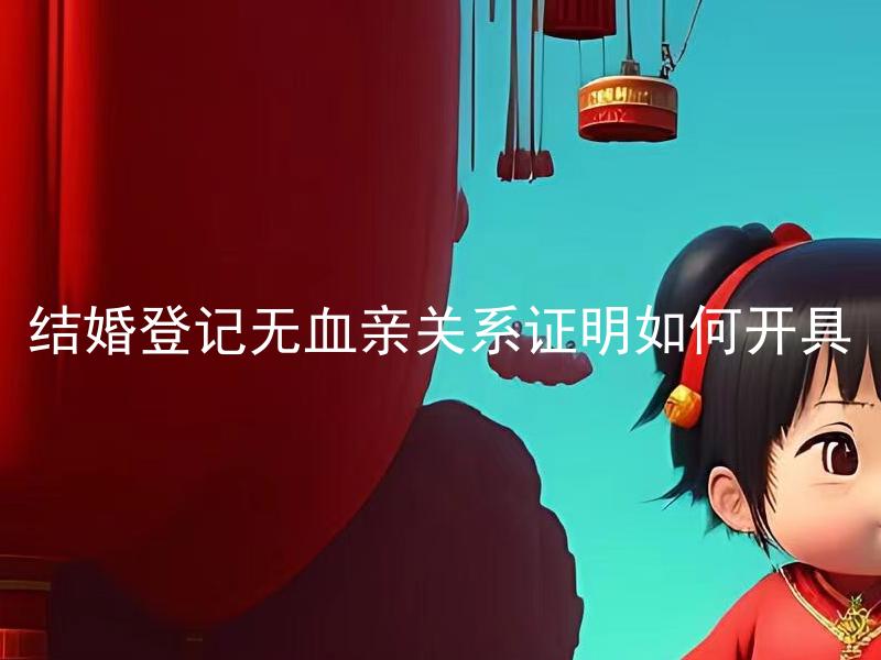 结婚登记无血亲关系证明如何开具