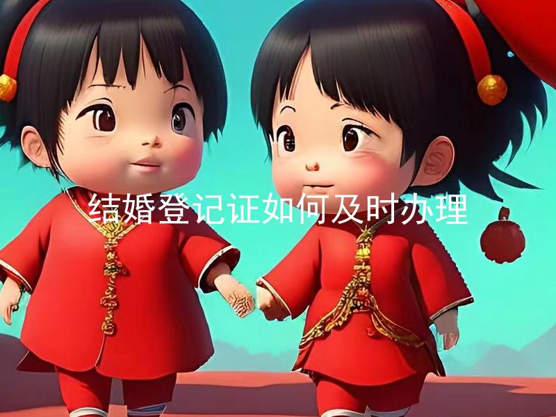 结婚登记证如何及时办理