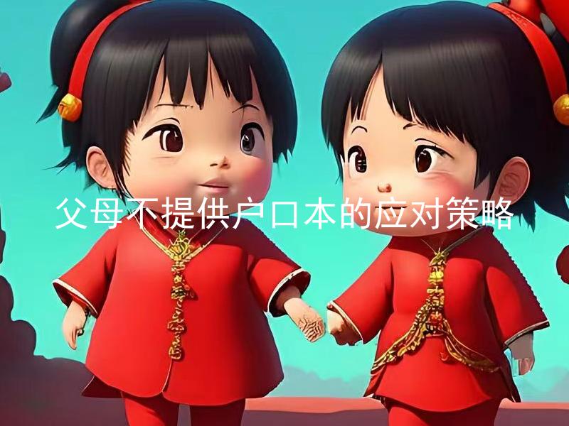 父母不提供户口本的应对策略