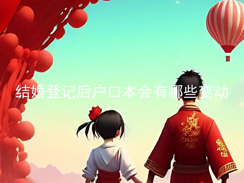 结婚登记后户口本会有哪些变动