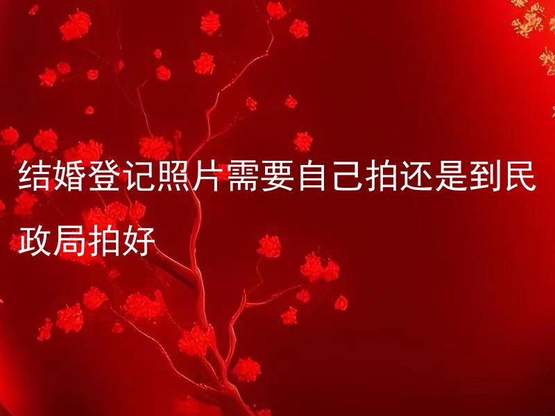 结婚登记照片需要自己拍还是到民政局拍好