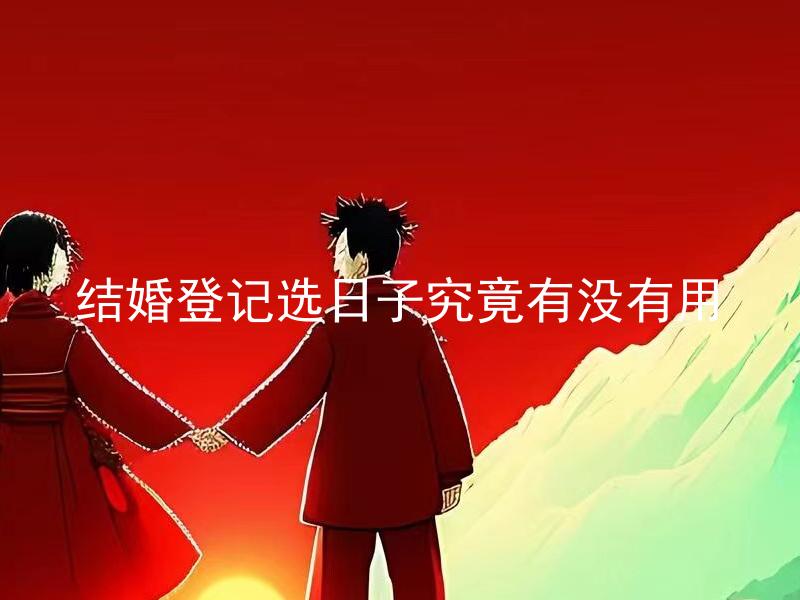 结婚登记选日子究竟有没有用