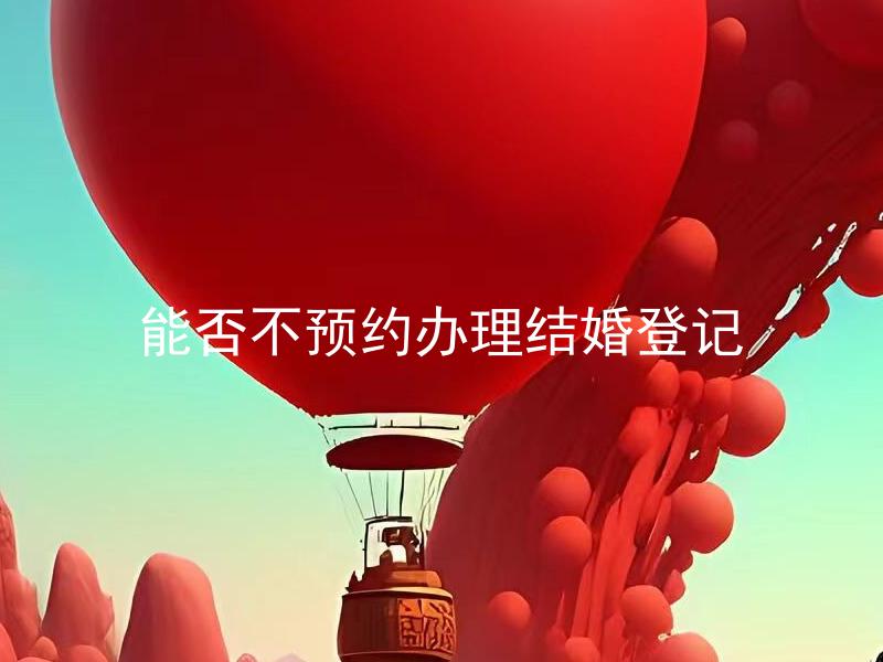 能否不预约办理结婚登记