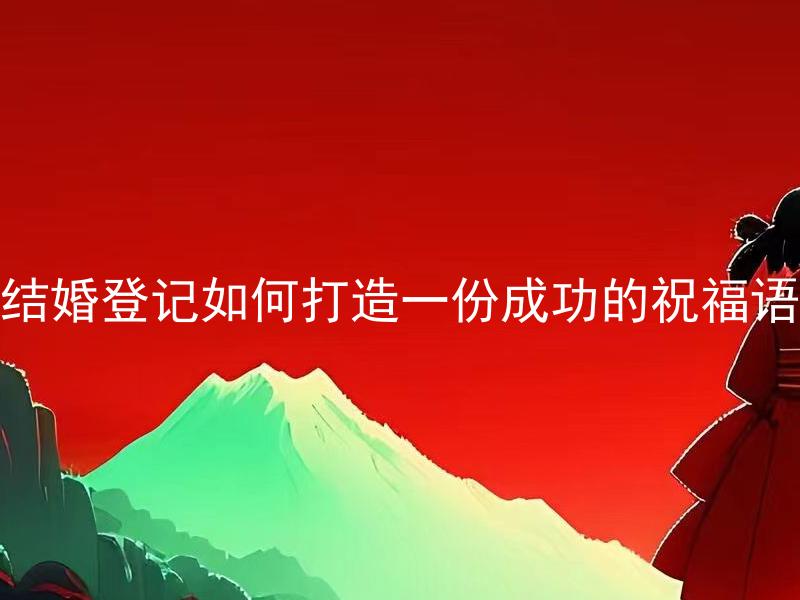 结婚登记如何打造一份成功的祝福语