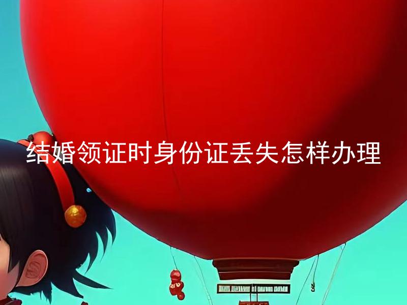 结婚领证时身份证丢失怎样办理