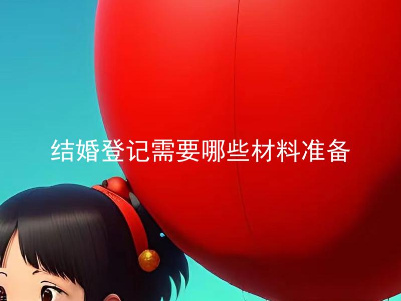 结婚登记需要哪些材料准备