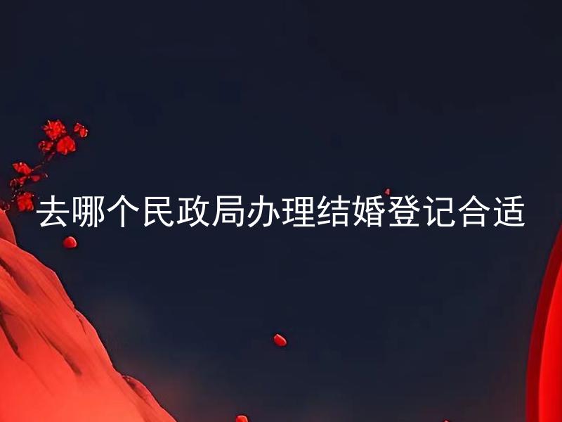 去哪个民政局办理结婚登记合适