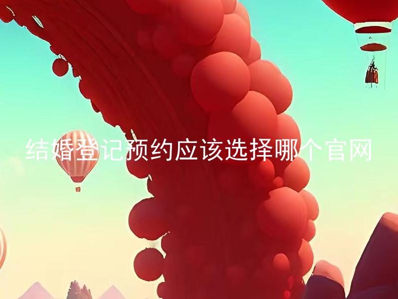 结婚登记预约应该选择哪个官网