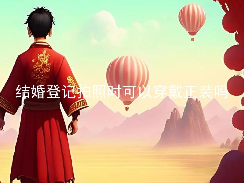 结婚登记拍照时可以穿戴正装吗