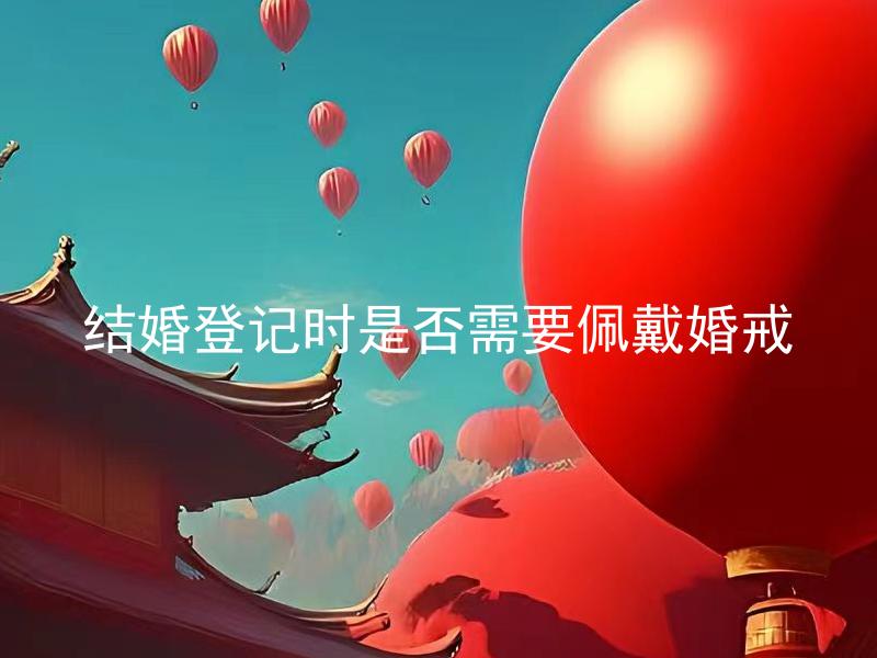 结婚登记时是否需要佩戴婚戒