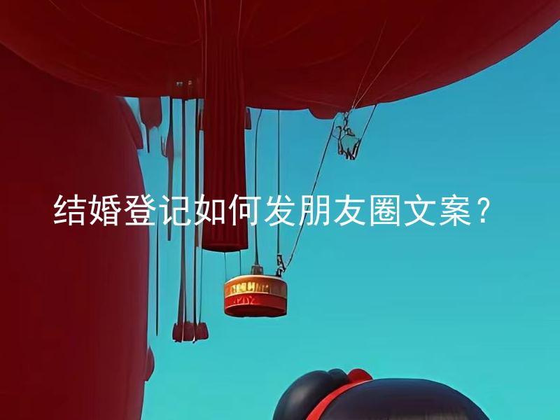 结婚登记如何发朋友圈文案？
