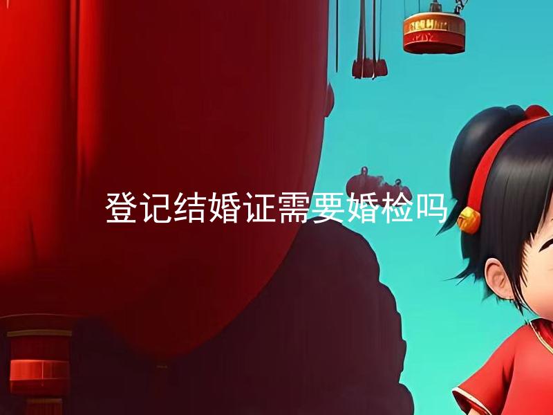 登记结婚证需要婚检吗