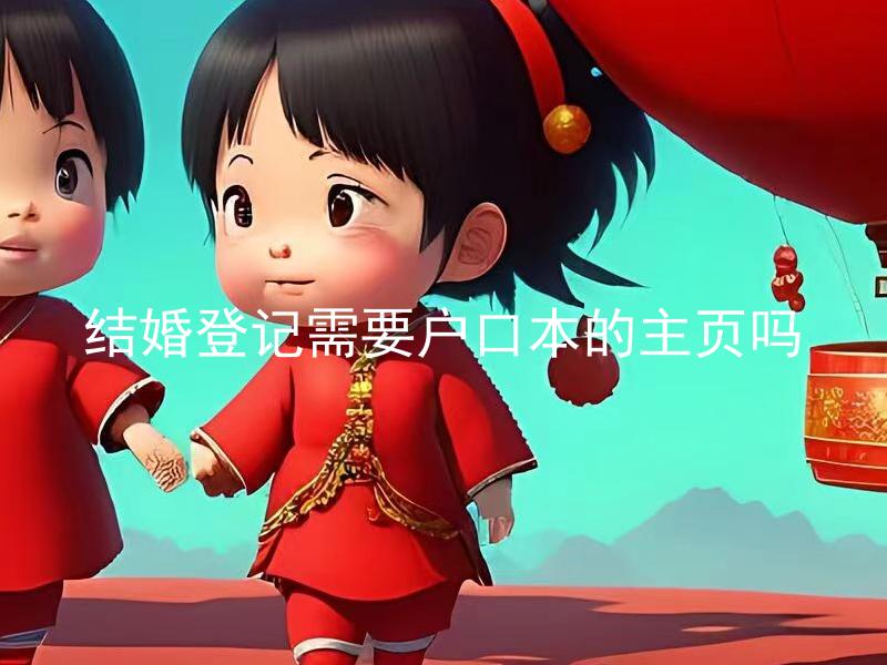 结婚登记需要户口本的主页吗