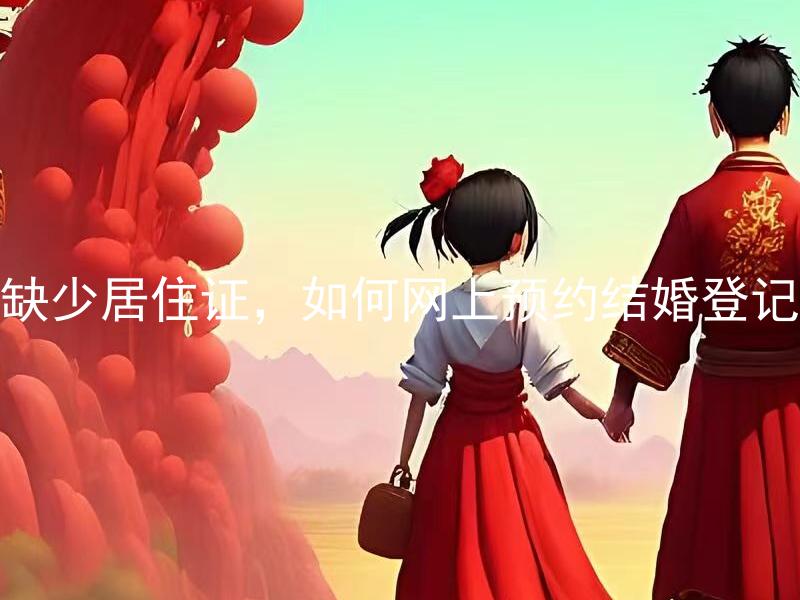 缺少居住证，如何网上预约结婚登记