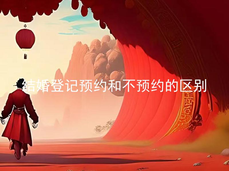 结婚登记预约和不预约的区别