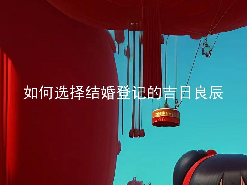 如何选择结婚登记的吉日良辰