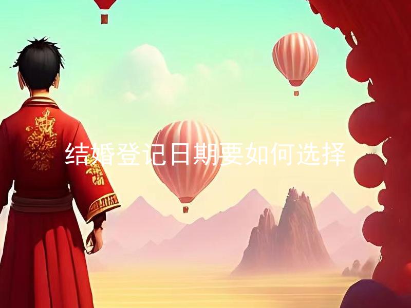 结婚登记日期要如何选择