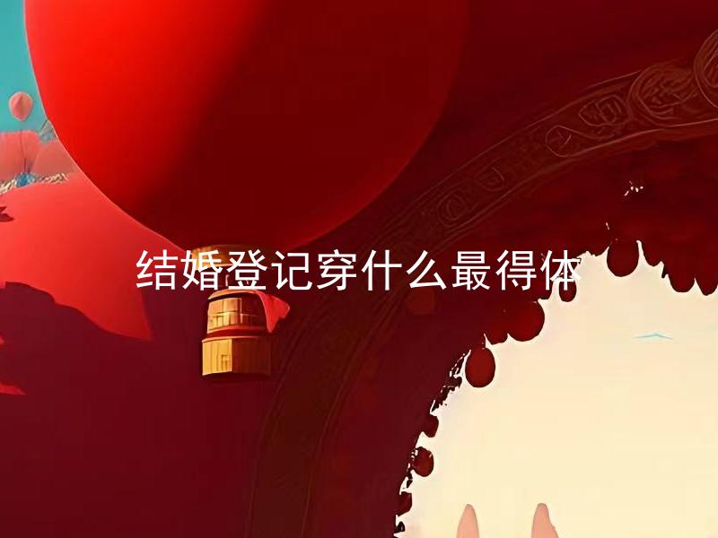 结婚登记穿什么最得体