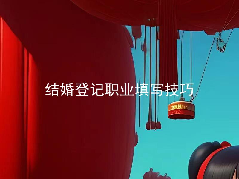 结婚登记职业填写技巧