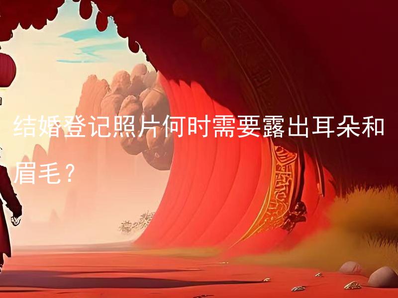结婚登记照片何时需要露出耳朵和眉毛？