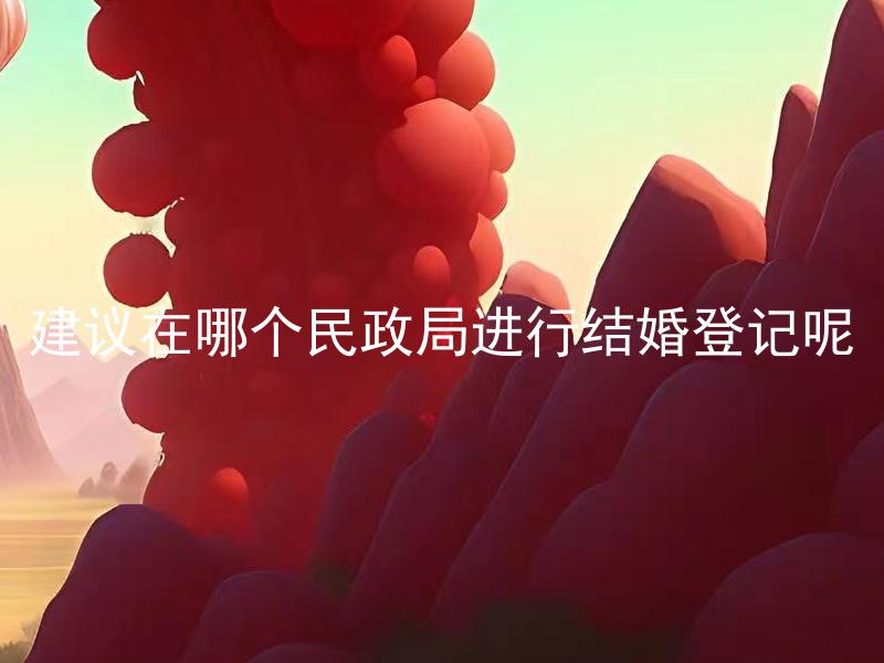 建议在哪个民政局进行结婚登记呢
