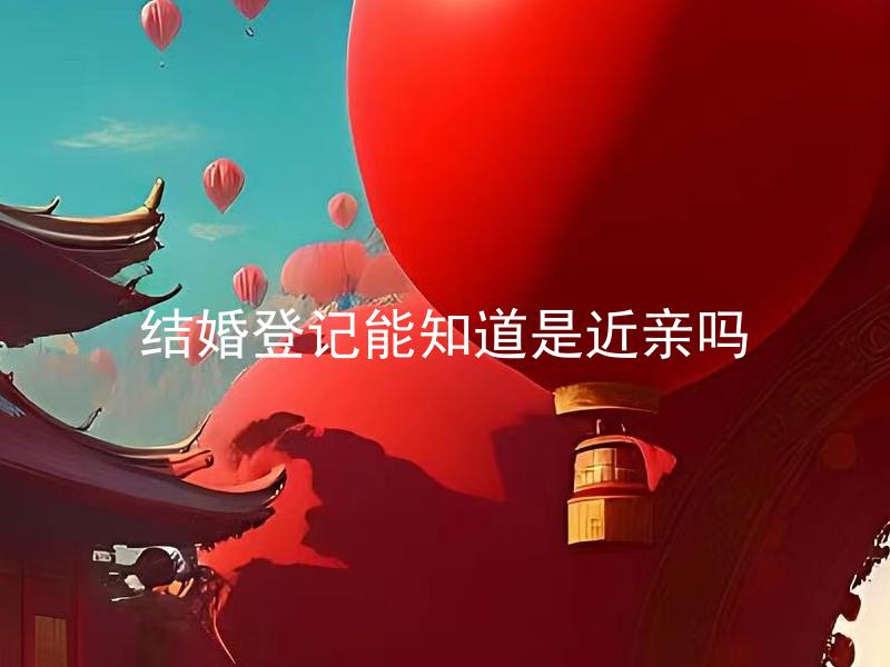 结婚登记能知道是近亲吗 结婚登记过程中能否得知配偶是否存在亲缘关系？