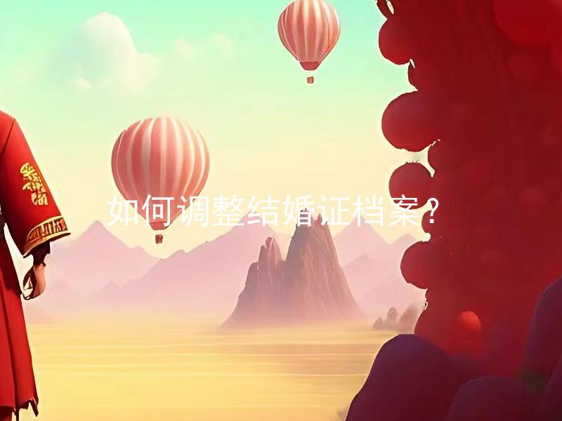 如何调整结婚证档案？ 结婚证档案调整需要提交哪些材料？
