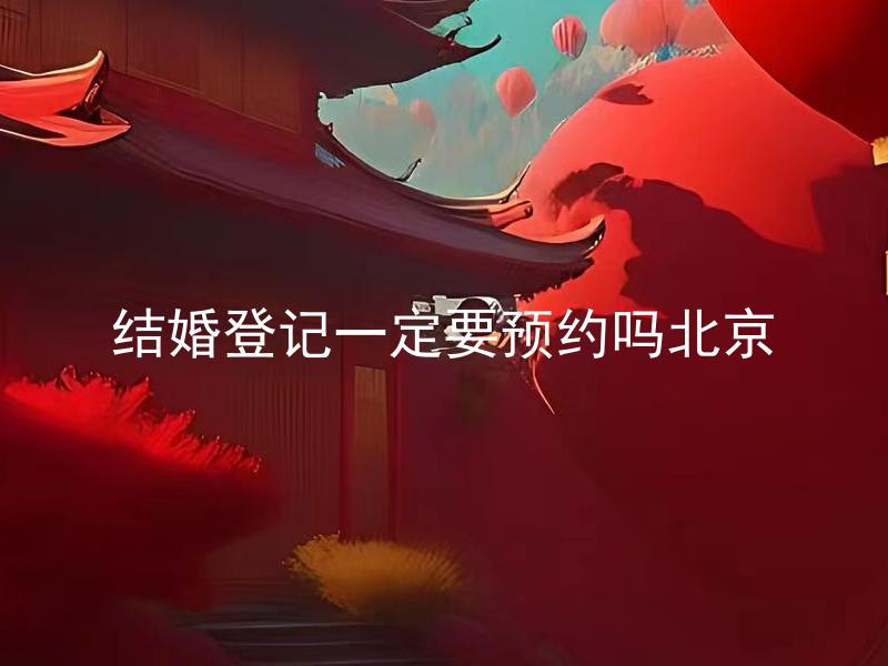 结婚登记一定要预约吗北京 结婚登记预约需要注意什么？