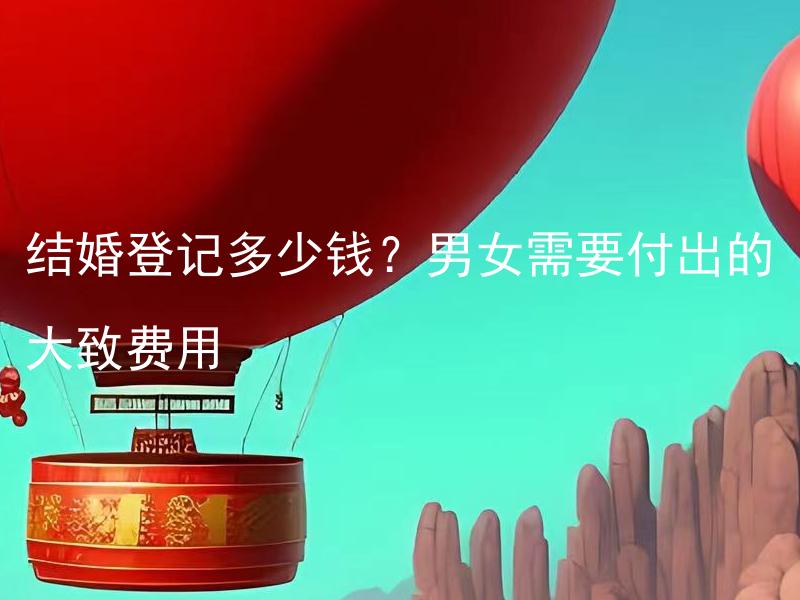 结婚登记多少钱？男女需要付出的大致费用 除了结婚登记费用外，结婚还需要支付哪些费用？