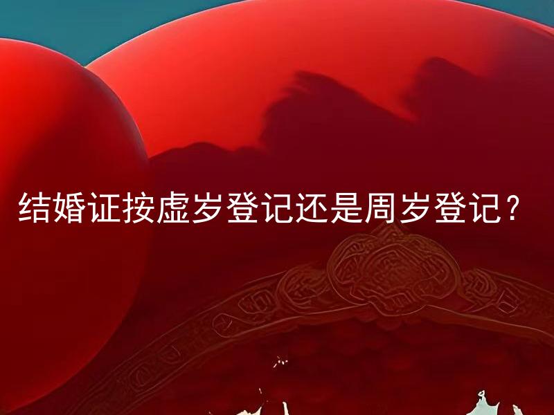 结婚证按虚岁登记还是周岁登记？ 结婚证按虚岁登记和按周岁登记有什么区别？