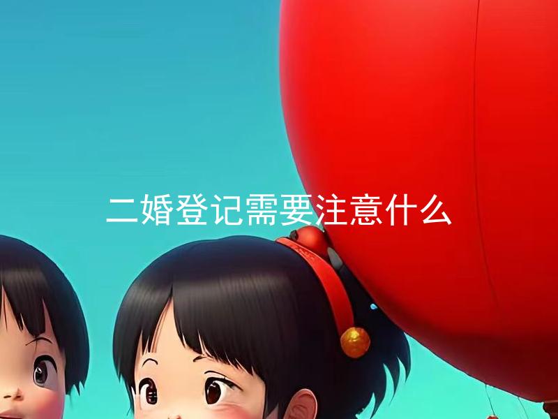 二婚登记需要注意什么 二婚登记需要准备哪些材料？