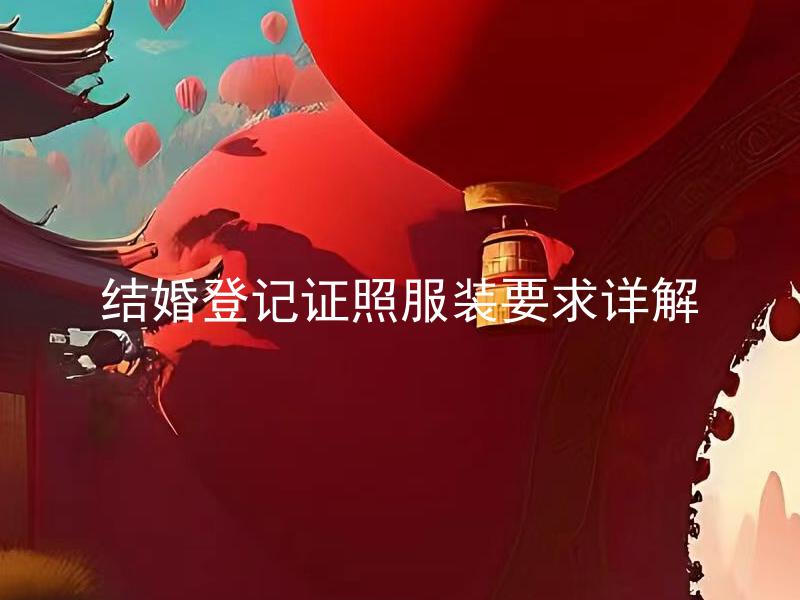 结婚登记证照服装要求详解 登记结婚证照是否可以换装？