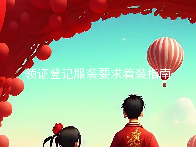 领证登记服装要求着装指南 结婚登记时男女各应该穿什么样的服装？
