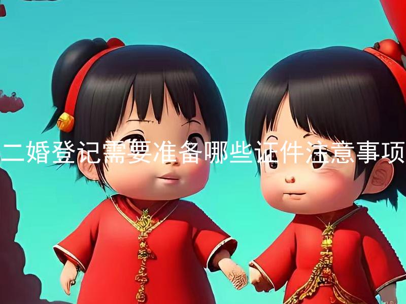 二婚登记需要准备哪些证件注意事项 二婚登记是否和初婚登记需要准备的证件相同？