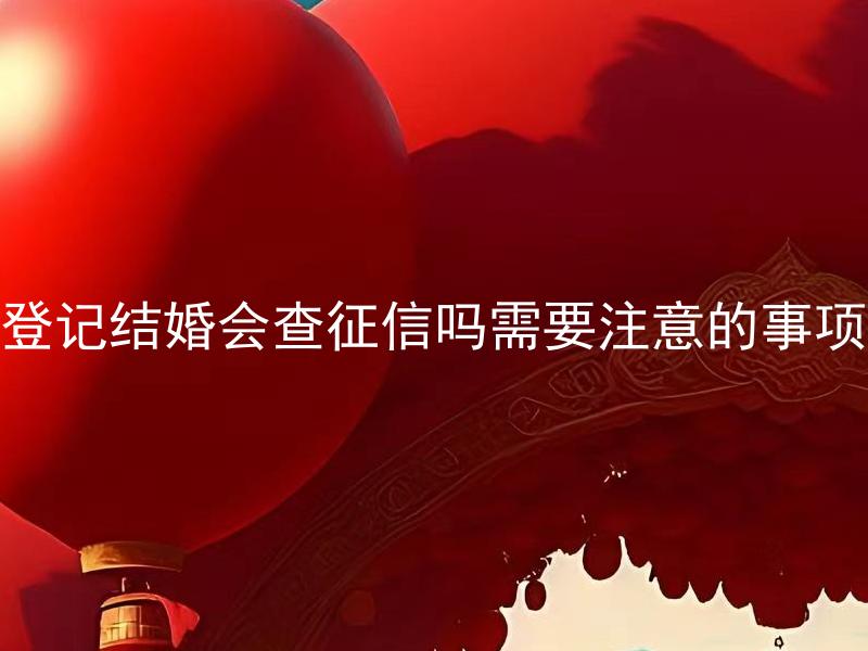 登记结婚会查征信吗需要注意的事项 登记结婚会影响个人征信吗，如何保护个人信用记录？