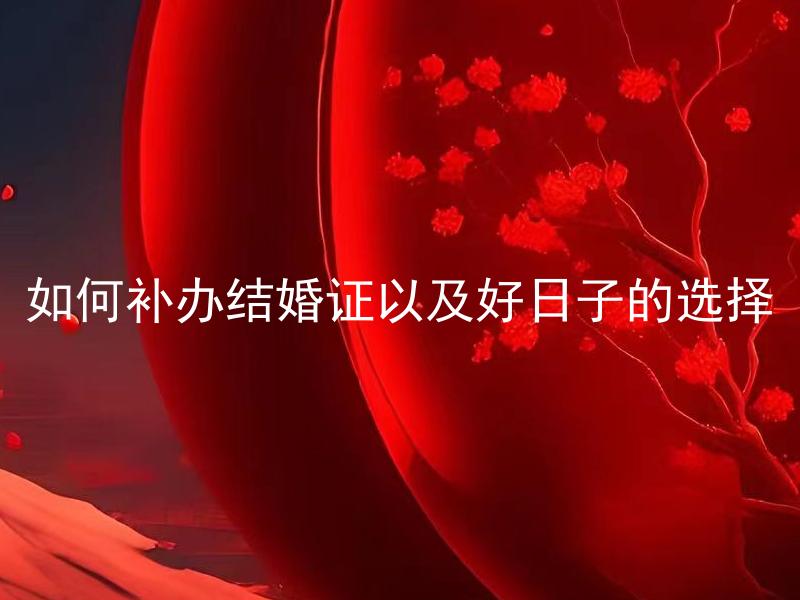 如何补办结婚证以及好日子的选择 补办结婚证需要准备哪些材料？如何选择适合举办婚礼的黄道吉日？