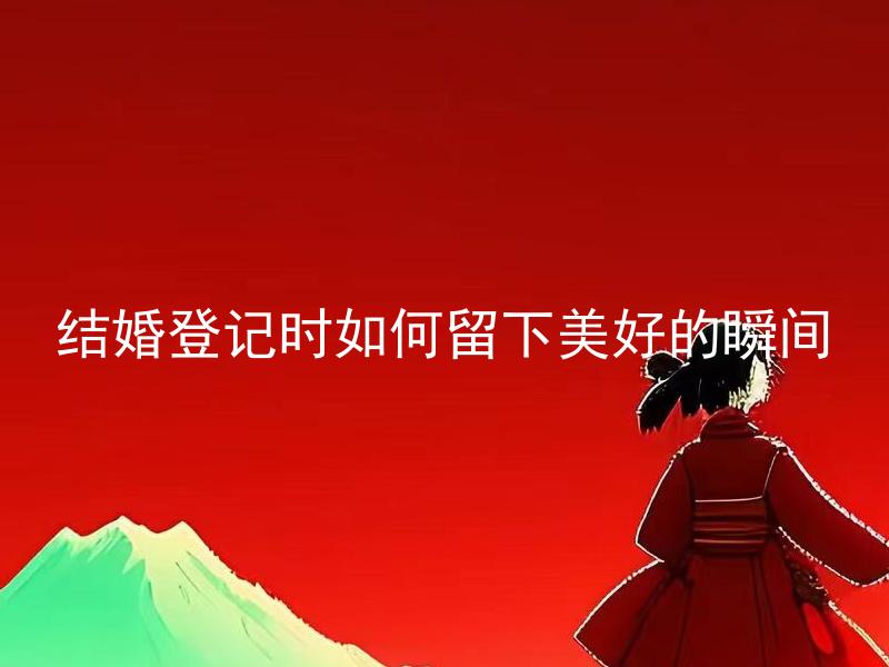 结婚登记时如何留下美好的瞬间 如何拍摄结婚登记时的最佳瞬间？
