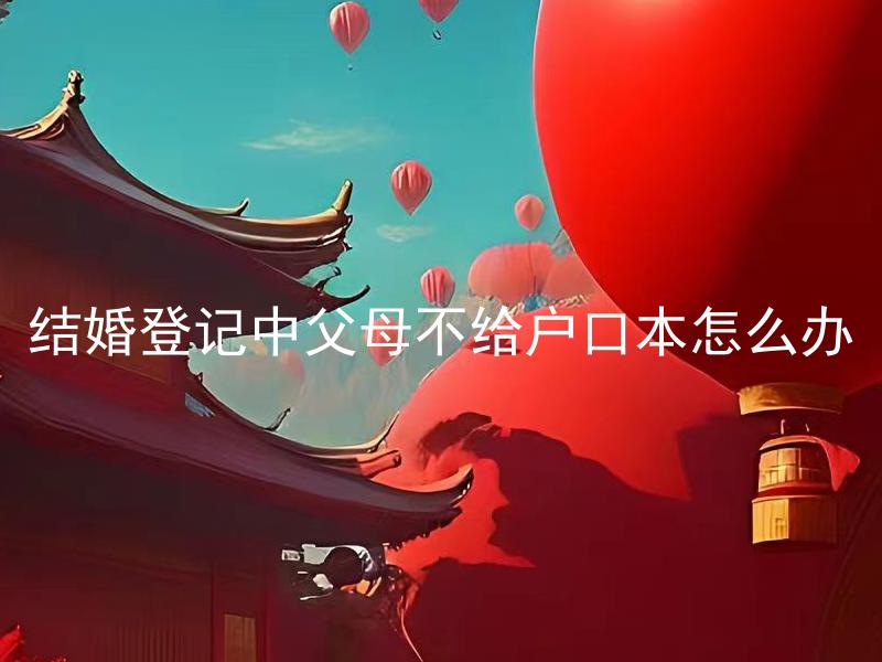 结婚登记中父母不给户口本怎么办 结婚登记中父母不给户口本，如何进行相关准备？