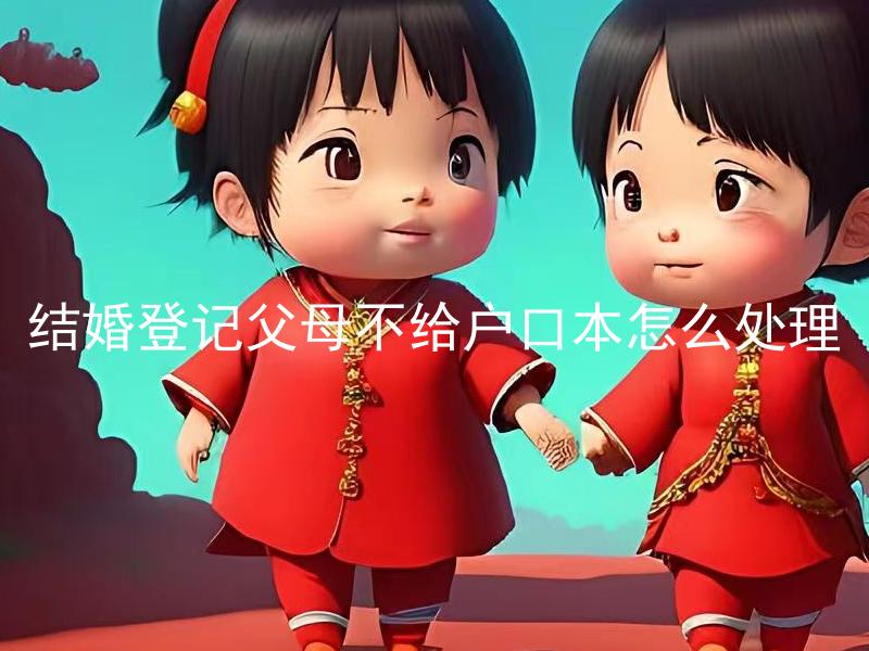 结婚登记父母不给户口本怎么处理 结婚登记父母不给户口本能否进行登记？
