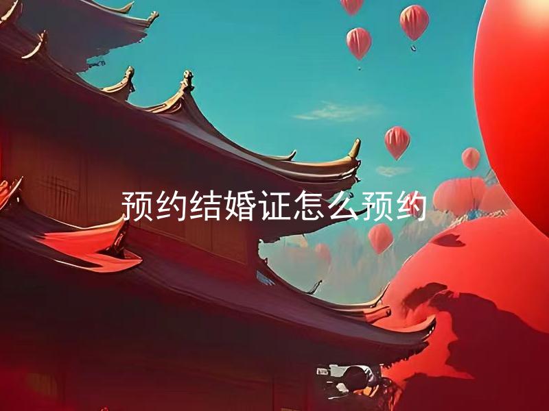 预约结婚证怎么预约 预约结婚证需要带上哪些材料？