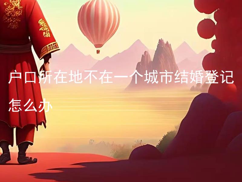 户口所在地不在一个城市结婚登记怎么办 户口不在一个城市，如何处理结婚登记手续？