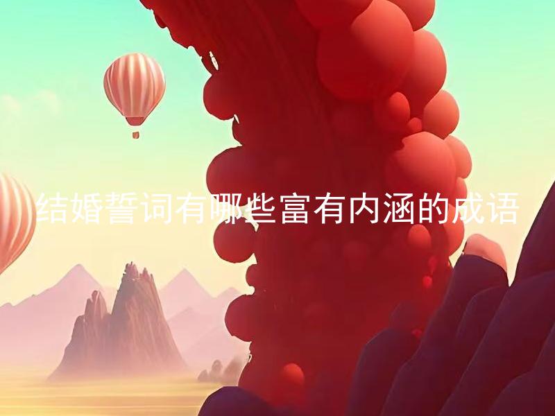 结婚誓词有哪些富有内涵的成语 结婚誓词有哪些含蓄而深刻的成语
