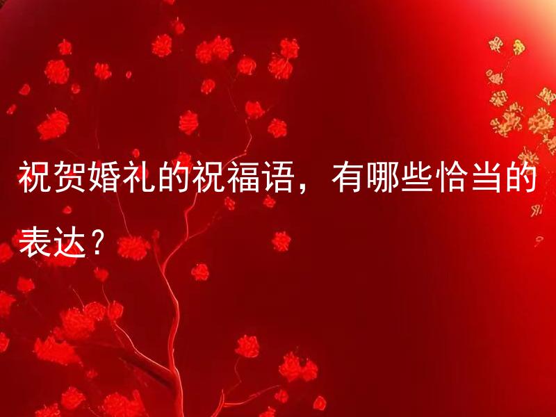 祝贺婚礼的祝福语，有哪些恰当的表达？ 婚礼庆祝用的烟花炮有哪些安全注意事项？