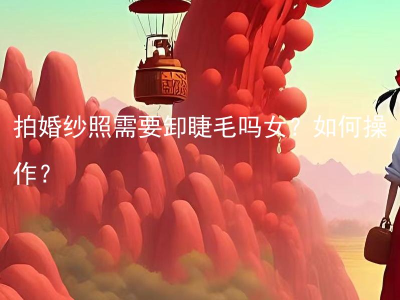 拍婚纱照需要卸睫毛吗女？如何操作？