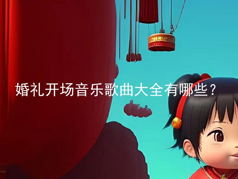 婚礼开场音乐歌曲大全有哪些？